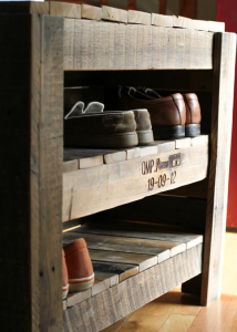 Muebles de almacenamiento para zapatos con paletas