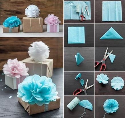 envoltura de regalo de origami